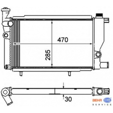 8MK 376 715-381 HELLA Радиатор, охлаждение двигателя