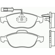 T1150 PAGID Комплект тормозных колодок, дисковый тормоз