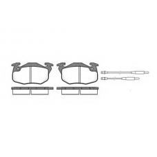 P0923.44 WOKING Комплект тормозных колодок, дисковый тормоз