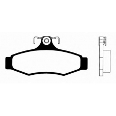 J PP-398AF JAPANPARTS Комплект тормозных колодок, дисковый тормоз