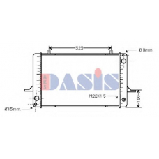 090360N AKS DASIS Радиатор, охлаждение двигателя