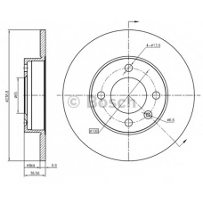 0 986 BB4 363 BOSCH Тормозной диск