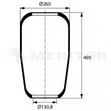 MLF8082 MERITOR Кожух пневматической рессоры