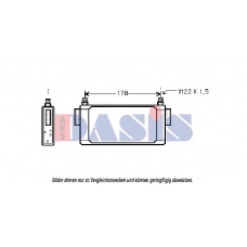 306050N AKS DASIS Масляный радиатор, двигательное масло