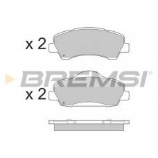 BP3559 BREMSI Комплект тормозных колодок, дисковый тормоз