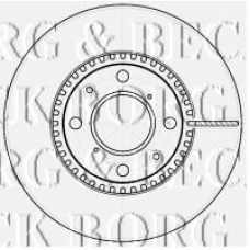 BBD4537 BORG & BECK Тормозной диск
