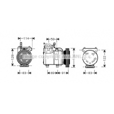 HYAK199 AVA Компрессор, кондиционер