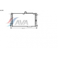 AL2005 AVA Радиатор, охлаждение двигателя