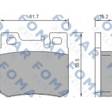 FO 639281 FOMAR ROULUNDS Комплект тормозных колодок, дисковый тормоз