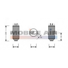 0600D217 VAN WEZEL Осушитель, кондиционер