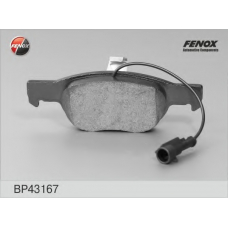 BP43167 FENOX Комплект тормозных колодок, дисковый тормоз