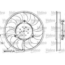 698611 VALEO Вентилятор, охлаждение двигателя