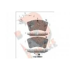 RB1854-203 R BRAKE Комплект тормозных колодок, дисковый тормоз