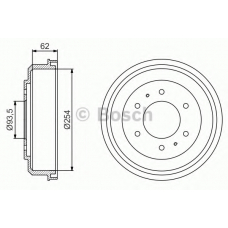 0 986 477 237 BOSCH Тормозной барабан