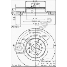 09.5183.40 BREMBO Тормозной диск