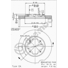 09.9611.14 BREMBO Тормозной диск