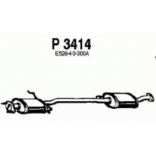 P3414 FENNO Средний глушитель выхлопных газов