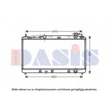 210234N AKS DASIS Радиатор, охлаждение двигателя