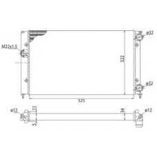 350213213003 MAGNETI MARELLI Радиатор, охлаждение двигателя