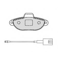 RA.0446.5 RAICAM Комплект тормозных колодок, дисковый тормоз