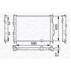 350213136100 MAGNETI MARELLI Радиатор, охлаждение двигателя