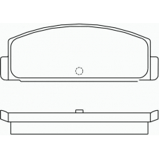 T0869 PAGID Комплект тормозных колодок, дисковый тормоз