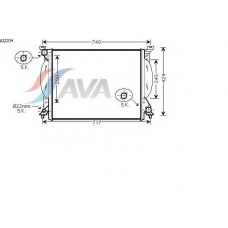 AI2204 AVA Радиатор, охлаждение двигателя