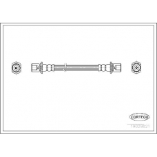 19029821 CORTECO Тормозной шланг