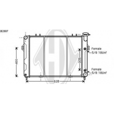 8261009 DIEDERICHS Радиатор, охлаждение двигателя