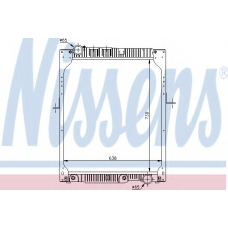 62643A NISSENS Радиатор, охлаждение двигателя