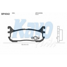 BP-4542 KAVO PARTS Комплект тормозных колодок, дисковый тормоз