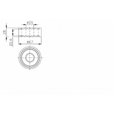 TKR 9853 TIMKEN Натяжной ролик, ремень грм