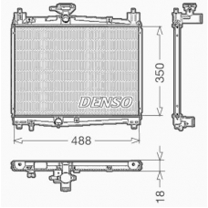 DRM50001 DENSO Радиатор, охлаждение двигателя