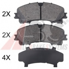 35062 ABS Комплект тормозных колодок, дисковый тормоз