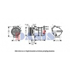 851799N AKS DASIS Компрессор, кондиционер