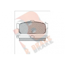 RB0876 R BRAKE Комплект тормозных колодок, дисковый тормоз