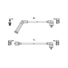 134116 HITACHI Комплект проводов зажигания