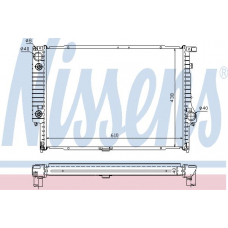 60597A NISSENS Радиатор, охлаждение двигателя