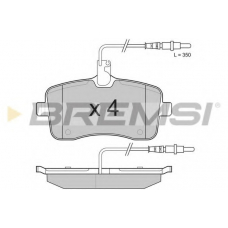 BP3182 BREMSI Комплект тормозных колодок, дисковый тормоз