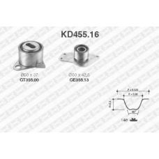 KD455.16 SNR Комплект ремня грм