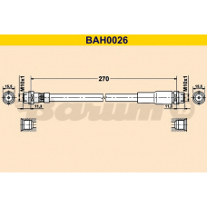 BAH0026 BARUM Тормозной шланг