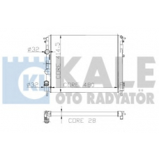 207100 KALE OTO RADYATOR Радиатор, охлаждение двигателя