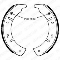 LS1090 DELPHI Комплект тормозных колодок