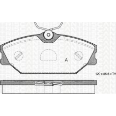 8110 25011 TRIDON Brake pads - front