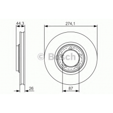 0 986 479 S79 BOSCH Тормозной диск