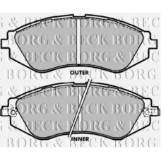 BBP1641 BORG & BECK Комплект тормозных колодок, дисковый тормоз