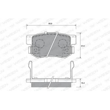 151-1363 WEEN Комплект тормозных колодок, дисковый тормоз
