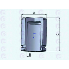 150837-C ERT Поршень, корпус скобы тормоза