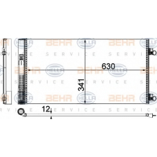 8FC 351 319-641 HELLA Конденсатор, кондиционер