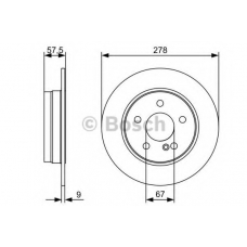 0 986 479 409 BOSCH Тормозной диск